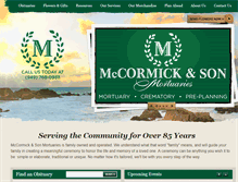 Tablet Screenshot of mccormickandson.com